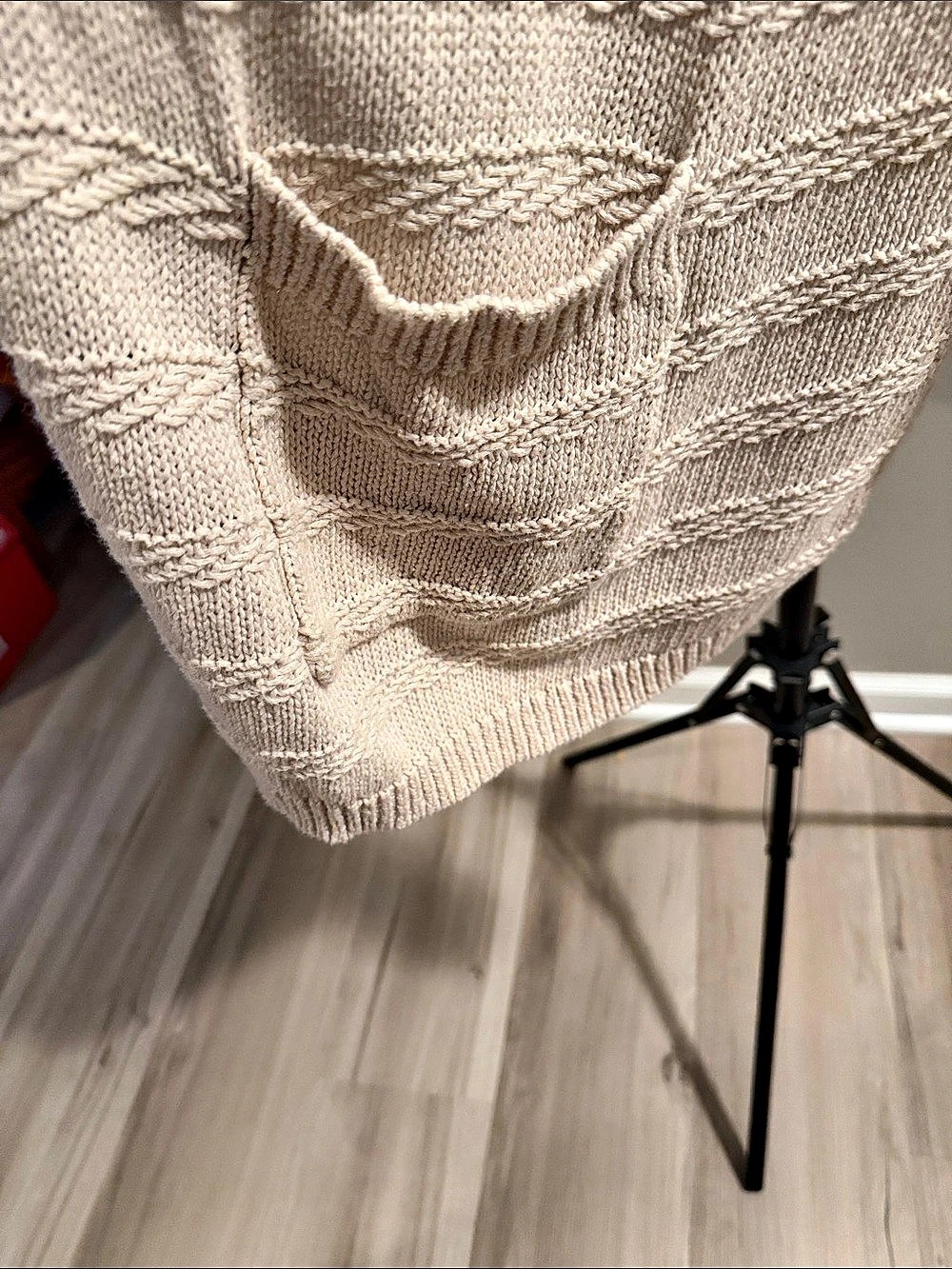 Sonoma Hooded Knit Cardigan cream Large - Picture 4 of 4